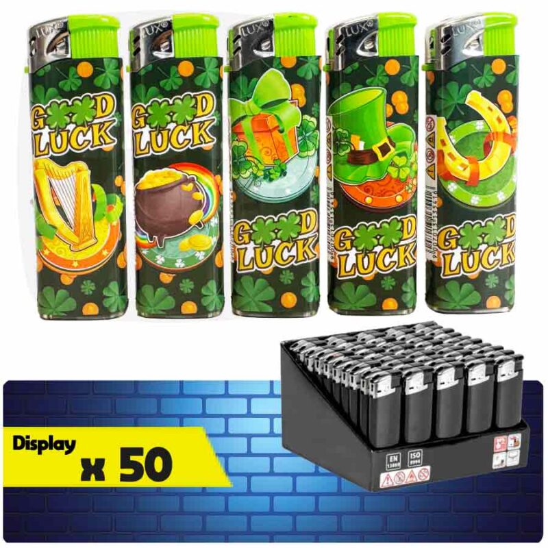 piézoélectrique briquet, piezo briquet, briquet, piezo electrique, briquet piézoélectrique, piezo electrique briquet, briquet piezo, briquet electrique, briquet good luck, display briquet saint patrick, briquet electrique chance, lot 50 briquets