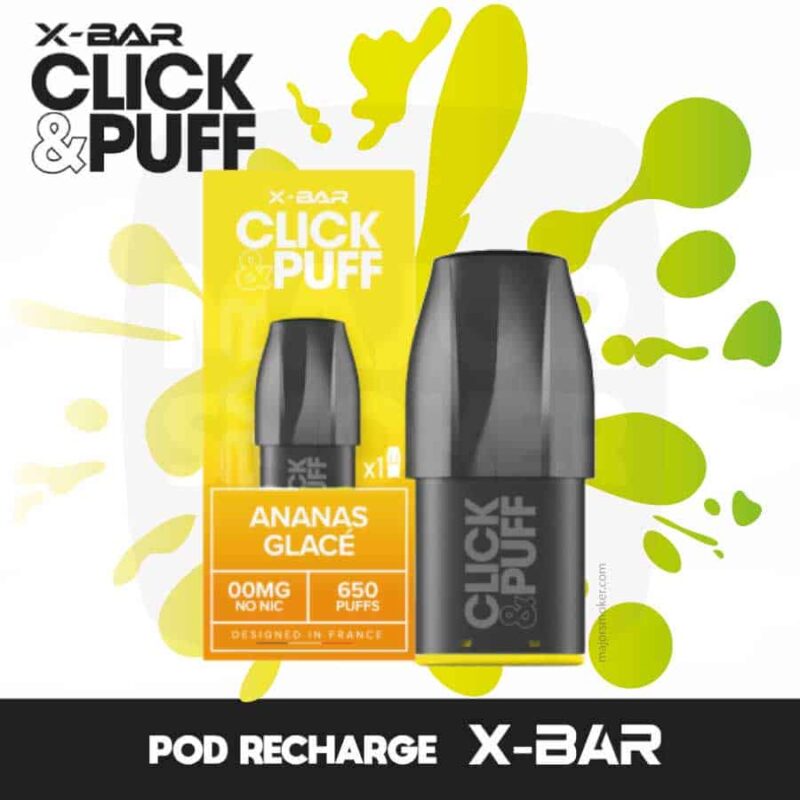 Pod-ananas-glacé-xbar-click-and-puff-majorsmoker.com x bar recharge, xbar rechargeable, x bar puff rechargeable, xbar puff rechargeable, x bar ananas, x-bar recharge, xbar recharge, x bar rechargeable, puff x bar rechargeable, xbar click and puff, click puff, recharge xbar, recharge x bar, click and puff,