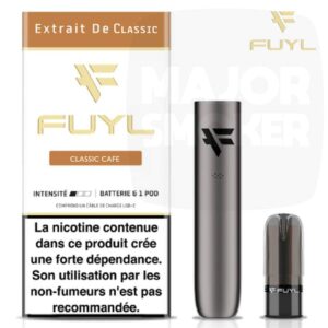 fuyl tabac cafe, tabac café, fuyl pod tabac café, fuyl starter kit, fuyl café tabac, fuyl batterie