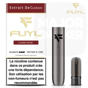 fuyl tabac riche, tabac riche, fuyl pod tabac riche, fuyl starter kit, fuyl riche tabac, fuyl batterie, fyul