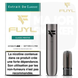 fuyl tabac menthe, tabac menthe, fuyl pod tabac menthe, fuyl starter kit, fuyl menthe tabac, fuyl batterie
