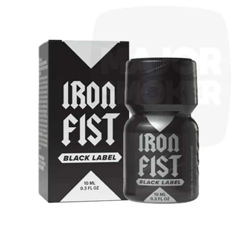 poppers-iron-fist-mini-black-label-10ml-majorsmoker.com mini poppers Iron Fist Black Label, poppers 10 ml, nitrites de pentyle, sensations intenses, utilisation sûre du poppers, poppers danger, poppers effets, popper iron fist, black label iron fist, poppers iron fist black, mini poppers