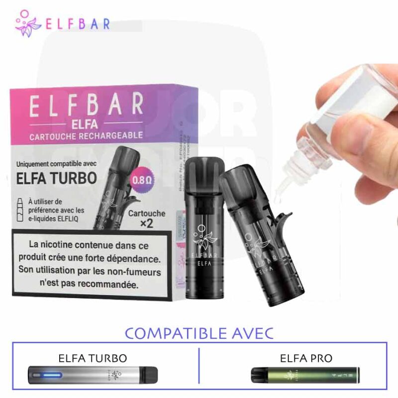 elf-bar-Elfbar-Elfa-Turbo-cartouche-vide-majorsmoker.com pods elbar, elfbar, elfbar elfa turbo, elfbar turbo, elfa pro, elfbar pod, cigarette elfbar, elfbar pods, elfbar elfa turbo, elfbar turbo