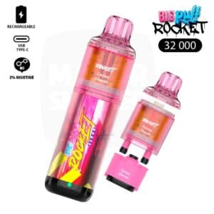 big puff rocket, puff 32000, puf rechargable 32k, puff 2%, grosse puff 20 mg, puff rechargeable nicotine, puff nicotine, puff 15k, puff 32k avec nicotine