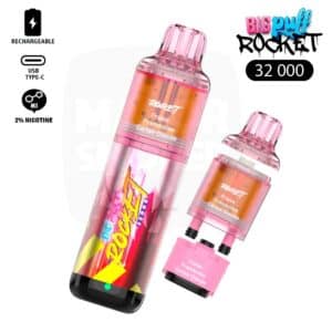 big puff rocket, puff 32000, puf rechargable 32k, puff 2%, grosse puff 20 mg, puff rechargeable nicotine, puff nicotine, puff 15k, puff 32k avec nicotine