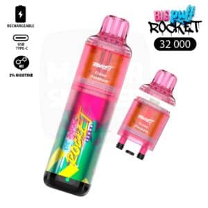 big puff rocket, puff 32000, puf rechargable 32k, puff 2%, grosse puff 20 mg, puff rechargeable nicotine, puff nicotine, puff 15k, puff 32k avec nicotine