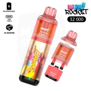 big puff rocket, puff 32000, puf rechargable 32k, puff 2%, grosse puff 20 mg, puff rechargeable nicotine, puff nicotine, puff 15k, puff 32k avec nicotine