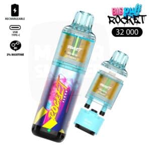 big puff rocket, puff 32000, puf rechargable 32k, puff 2%, grosse puff 20 mg, puff rechargeable nicotine, puff nicotine, puff 15k, puff 32k avec nicotine