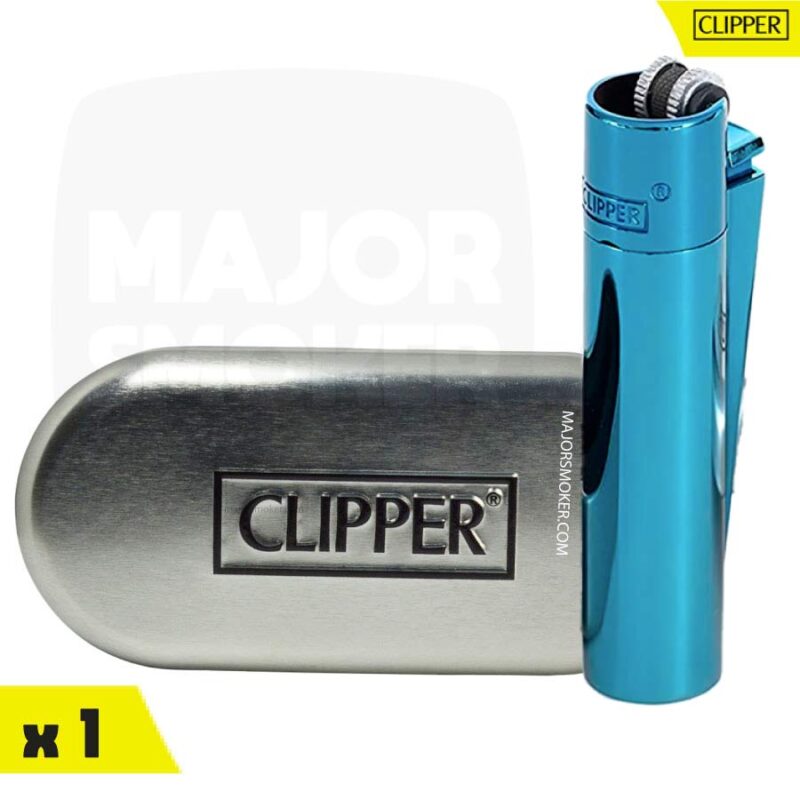 briquet-CLIPPER-METAL-deap-blue-bleu-x1-majorsmoker.com briquet clipper, clipper, briquet, briquet metal, metal clipper