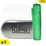 briquet-CLIPPER-METAL-mint-delight-vert-x1-majorsmoker.com briquet clipper, clipper, briquet, briquet metal, metal clipper
