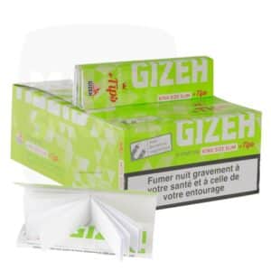 feuille slim, feuille a rouler, feuille king size, slim king size, gizeh, feuille gizeh, feuille à rouler gizeh, feuille avec tips, feuille slim extra fin, feuille slim tips
