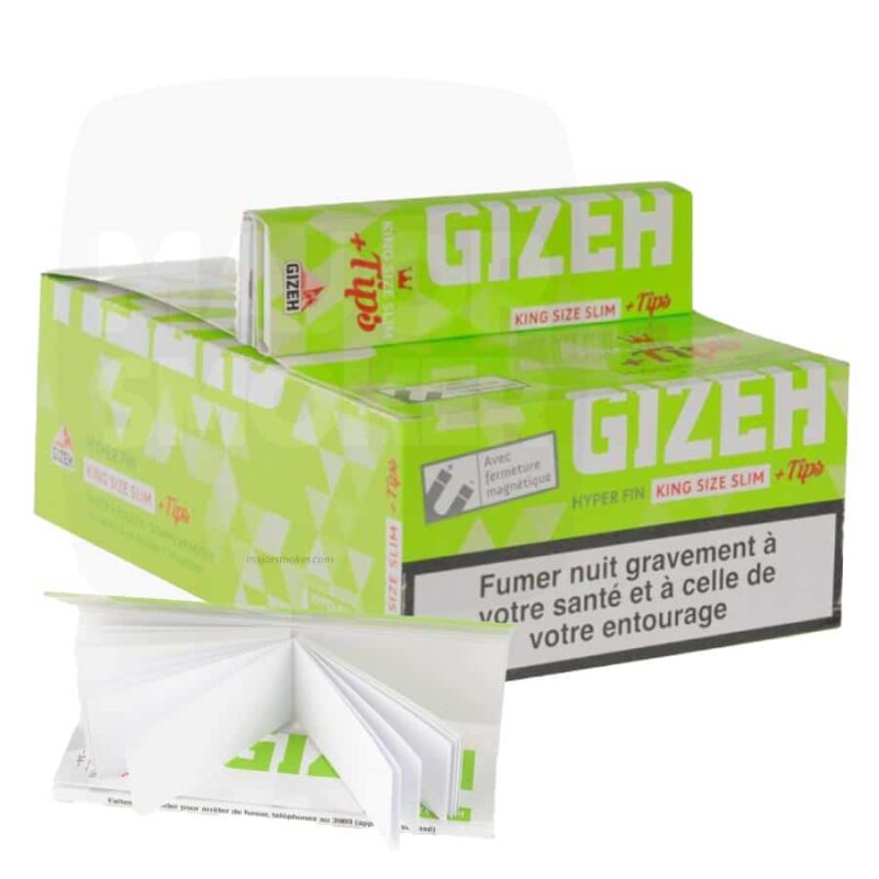 feuille slim, feuille a rouler, feuille king size, slim king size, gizeh, feuille gizeh, feuille à rouler gizeh, feuille avec tips, feuille slim extra fin, feuille slim tips