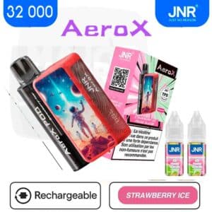 jnr 32000 fraise glacée, jnr aero x 32 000 strawberrie ice, aero x 32 000 fraise glacée, jnr aero x
