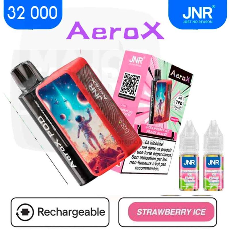 jnr 32000 fraise glacée, jnr aero x 32 000 strawberrie ice, aero x 32 000 fraise glacée, jnr aero x