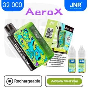jnr 32000 fruit de la passion kiwi, jnr aero x 32 000 kiwi passion fruit, aero x 32 000 passion fruit kiwi, jnr aero x