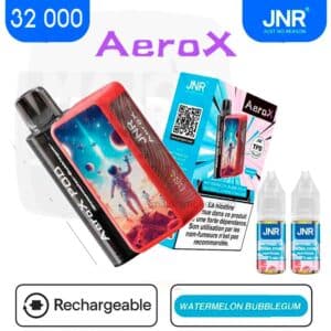 jnr 32000 pastèque bubblegum, jnr aero x 32 000 watermelon bubblegum, aero x 32 000 pastèque bubblegum, jnr aero x