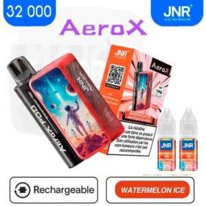 jnr 32000 pastèque glacée, jnr aero x 32 000 watermelon ice, aero x 32 000 pastèque glacée, jnr aero x