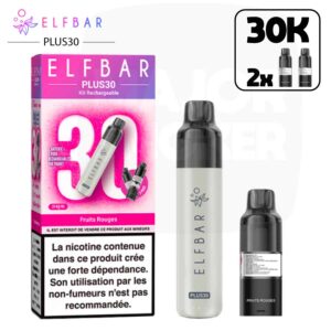 elfbar 30plus, elbar 30plus fruits rouges, elfbar fruits rouges, 30plus elfbar, 30plus elfbar fuits rouges, elfbar puff