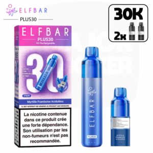 elfbar 30plus, elbar 30plus myrtille framboise, elfbar myrtille framboise, 30plus elfbar, 30plus elfbar fuits rouges, elfbar puff, elfbar 30 000, elfbar 30k