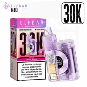elfbar nio 30k cerise, elfbar nio, achat elbar nio, elfbar puff rechargeable, elfbar 30k