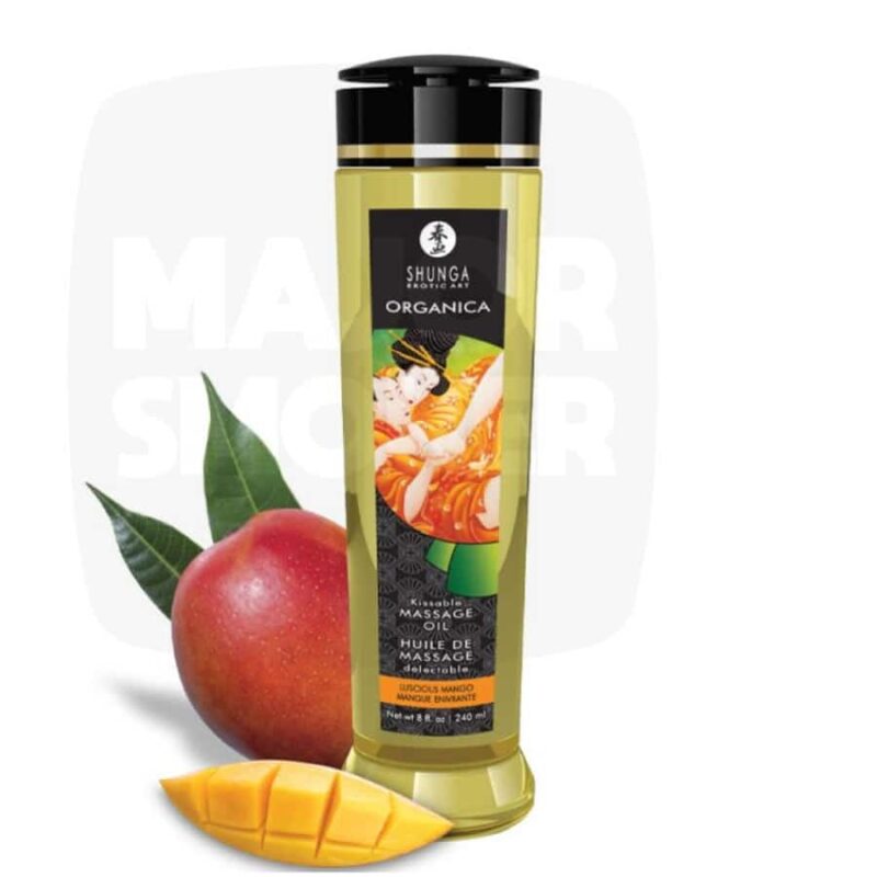 Huile-de-massage-Kissable-Mangue-240ml-Shunga-majorsmoker.com huile massage Thé shunga, shunga KISSABLE mangue huile massage, huile massage pas cher, massage chauffant, huile de massage, huile massage aphrodisiaque, shunga, huile de massage shunga