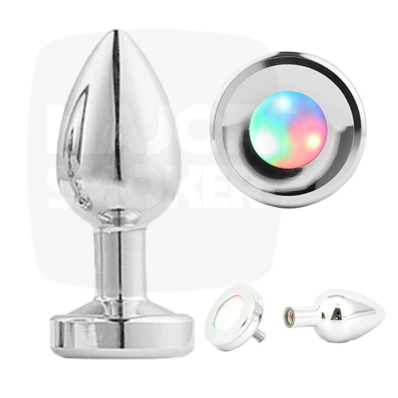 Plug-argent-limineu-light-color-silver-majorsmoker.com plug a lumiere led