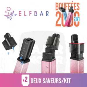 elfbar 2in1, elfbar 2en1, Kit elfbar 2in1, elfbar 2in1 comment l'utiliser ?, elfbar 2en1 mode d'emploi