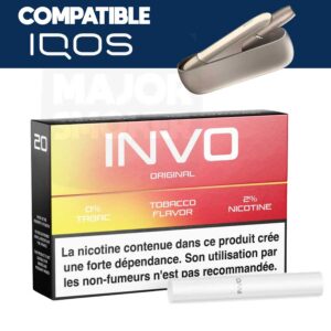 Invo Tabac Original stick compatible IQOS, Cartouche Invo Tabac Original IQOS France, Recharges Invo tabac IQOS cigarette, Invo compatible IQOS 3 Duo, Bâtonnets Invo chauffants IQOS recharge tabac, Heatsticks Invo Tabac Original Heets IQOS, Sticks Invo sans combustion cigarette IQOS, Pack Invo Tabac Original 10x20 IQOS Paris, Arôme American Blend Invo IQOS prix, Invo 2 % nicotine IQOS France, Packaging Invo Tabac Original cigarette chauffante, Stick Invo chauffant IQOS club, Recharges Invo pour Lil Solid et IQOS, Invo Tabac Original heets iqos, Invo Tabac Original terea iqos france