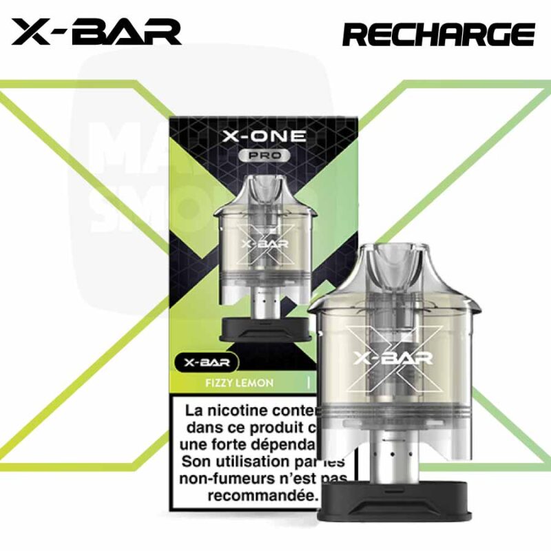 Puff X-Bar X-One Pro saveur fizzy lemon, X-One Pro 15K X-Bar parfum fizzy lemon, Kit X-Bar X-One Pro fizzy lemon rechargeable, x-one pro fizzy lemon pas cher, x-bar x-one pro pas cher, x-bar chicha 15k x-one pro fizzy lemon