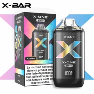 Puff X-Bar X-One Pro saveur rainbow ice, X-One Pro 15K X-Bar parfum rainbow ice, Kit X-Bar X-One Pro Rainbow Ice rechargeable, x-one pro rainbow ice pas cher, x-bar x-one pro pas cher, x-bar chicha 15k x-one pro rainbow ice