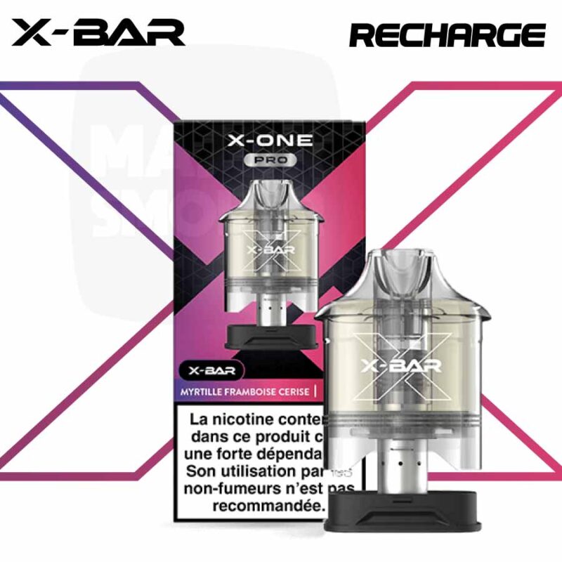 Puff X-Bar X-One Pro saveur myrtille framboise cerise, X-One Pro 15K X-Bar parfum myrtille framboise cerise, Kit X-Bar X-One Pro myrtille framboise cerise rechargeable, x-one pro myrtille framboise cerise pas cher, x-bar x-one pro pas cher, x-bar chicha 15k x-one pro myrtille framboise cerise