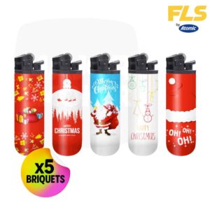 briquet, briquet noel, briquet theme noel, briquet a pierre, briquet jetable, briquet atomic, briquet fls,