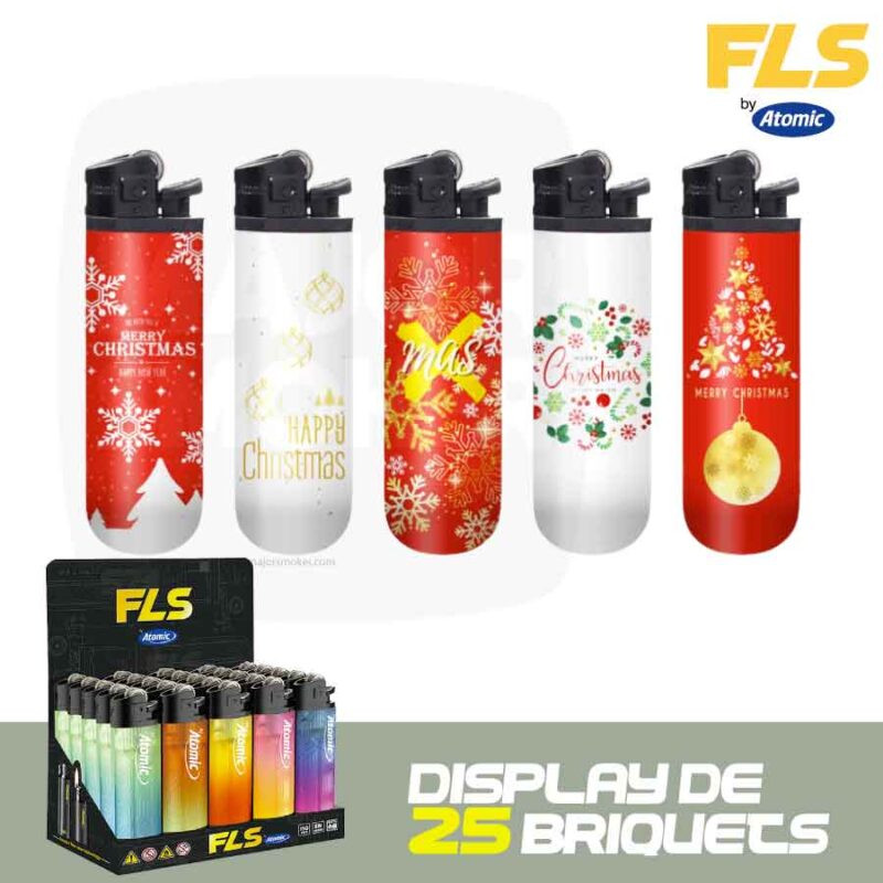 Briquets-atomic-FLS-noel-display-x25-majorsmoker.com briquet, briquet noel, briquet theme noel, briquet a pierre, briquet jetable, briquet atomic, briquet fls,