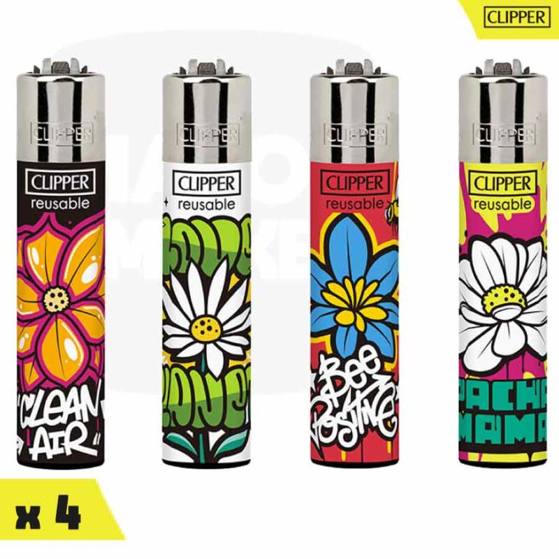 briquet-clipper-Clipper-Grand-SPRING-GRAFFITI-CP22-x4-2-majorsmoker.com clipper, briquet, briquet clipper, clipper briquer, clipper rechargeable, briquet rechargeable, briquet réutilisable, briquet poche briquet jolie, jolie briquet clipper, briquet fleur