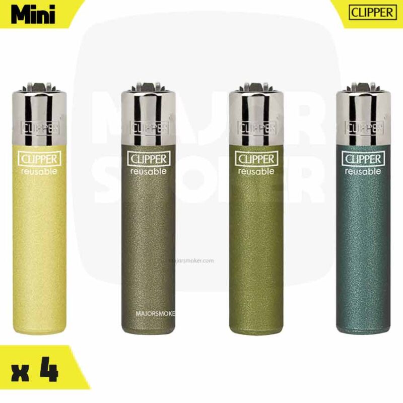clipper-mini-METALLIC-GREEN-X4-majorsmoker.com clipper, briquet, briquet clipper, clipper briquer, clipper rechargeable, briquet rechargeable, briquet réutilisable, briquet poche briquet jolie, jolie briquet clipper, briquet metalic