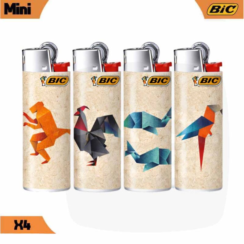 mini briquet, briquet bic, mini briquet bic, briquet bic mini, briquet mini origami, briquet bic origami, lot 4 briquet mini, 4 mini briquet bic