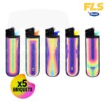 Briquet a Pierre FLS Arc-en-ciel x5