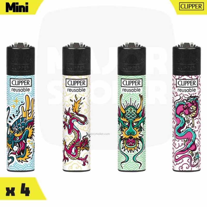clipper-mini-ASIAN-DRAGONS-X4-majorsmoker.com clipper, briquet, briquet clipper, clipper briquer, clipper rechargeable, briquet rechargeable, briquet réutilisable, briquet poche briquet jolie, jolie briquet clipper, briquet dragon