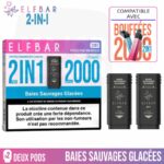 puff rechargeable, puff 2 en 1, puff 2en1, elfbar, puff elfbar, pod elfbar, recharge elfbar 2 en 1, elfbar 2en1, elfbar 2 en 1