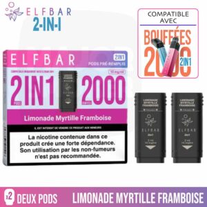 puff rechargeable, puff 2 en 1, puff 2en1, elfbar, puff elfbar, pod elfbar, recharge elfbar 2 en 1, elfbar 2en1, elfbar 2 en 1