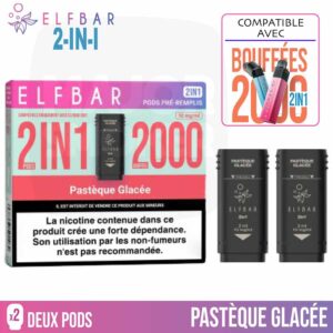 puff rechargeable, puff 2 en 1, puff 2en1, elfbar, puff elfbar, pod elfbar, recharge elfbar 2 en 1, elfbar 2en1, elfbar 2 en 1