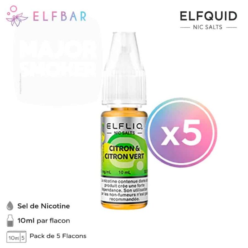 elfliq lemon lime, elfliq citron citron vert, e liquide elfbar lemon lime, eliquide elfbar pas cher