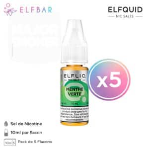 elfliq spearmint, elfliq menthe verte, e liquide elfbar spearmint, eliquide elfbar pas cher