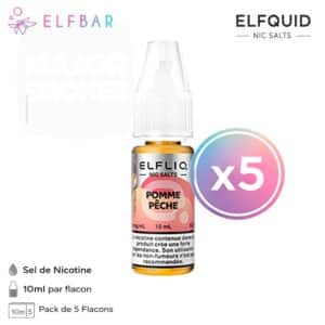 elfliq apple peach, elfliq pomme pêche, e liquide elfbar apple peach, eliquide elfbar pas cher