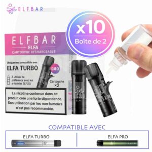 pod vide efbar, pod elfbar, pod effa turbo, 10 pods elfbar, 20 pods elfbar, por elfa pro, elfa turbo pods