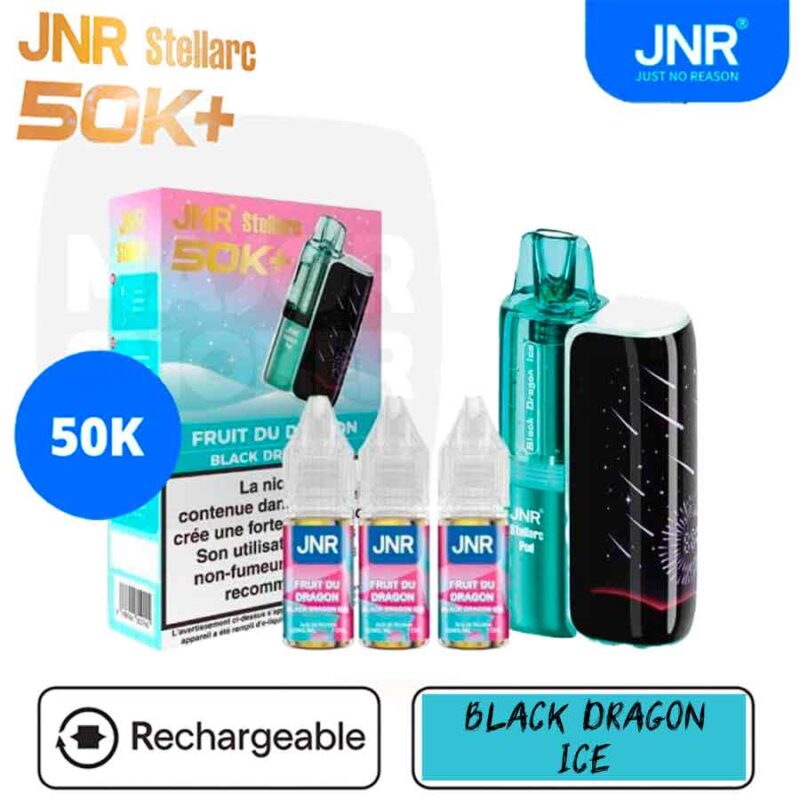 puff jnr, jnr, marque jnr, puff rechargeable jnr, eliquide jnr, ecigarette jnr, jnr 50k, 50K jnr, jnr stellarc, stellacr jnr, puff stellarc jnr, puff rechargeable black dragon ice, jnr black dragon ice, black dragon ice jnr, jnr 20mg