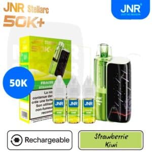 puff jnr, jnr, marque jnr, puff rechargeable jnr, eliquide jnr, ecigarette jnr, jnr 50k, 50K jnr, jnr stellarc, stellacr jnr, jnr stellarc 50k, jnr fraise kiwi, jnr stellarc fraise kiwi