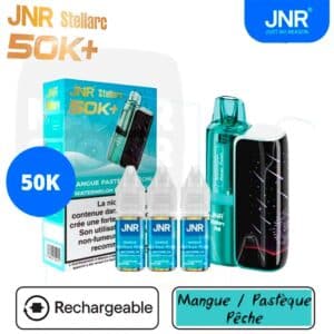 puff jnr, jnr, marque jnr, puff rechargeable jnr, eliquide jnr, ecigarette jnr, jnr 50k, 50K jnr, jnr stellarc, stellacr jnr, jnr mangue peche pasteque, puff rechargebale mangue pastèque peche, eliquide jnr, eliquide mangue pasteque peche jnr