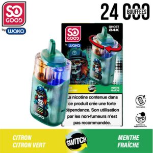 puff waka, waka, so good, puff so good, puff 2 en 1, puff 2en1, puff 24k, waka 24k, puff rechargeable pas cher, puff rechargeable, puff rechargeable waka, puff ghost, waka ghost, puff waka ghost, so good ghost, citron citron vert, menthe fraiche