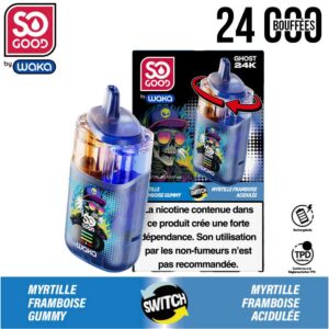 puff waka, waka, so good, puff so good, puff 2 en 1, puff 2en1, puff 24k, waka 24k, puff rechargeable pas cher, puff rechargeable, puff rechargeable waka, puff ghost, waka ghost, puff waka ghost, so good ghost, puff myrtille framboise acidulée, puff myrtille framboise gummy